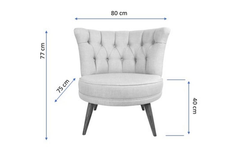 Vollbracht Fåtölj utan Armstöd - Brun - Möbler - Stolar & fåtöljer - Fåtölj - Fåtölj utan armstöd