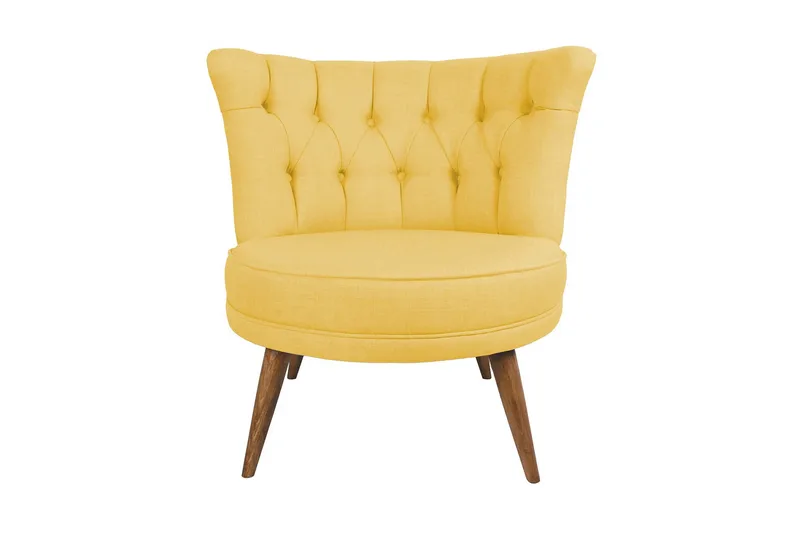 Vollbracht Fåtölj utan Armstöd, Gul