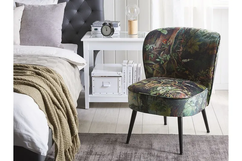 Vossem Fåtölj Djungelmönster - Mörkgrön - Möbler - Stolar & fåtöljer - Fåtölj - Fåtölj utan armstöd