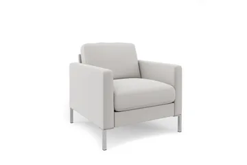 Fabry Modern Fåtölj i Tyg - Ljusgrå - Möbler - Stolar & fåtöljer - Fåtölj