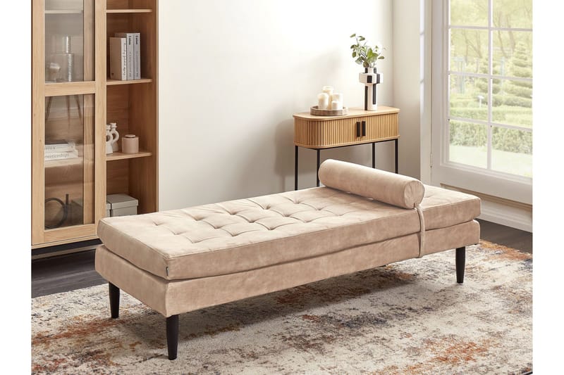 Faralov Schäslong 73 cm - Beige/Svart - Möbler - Soffa - Dagbäddar