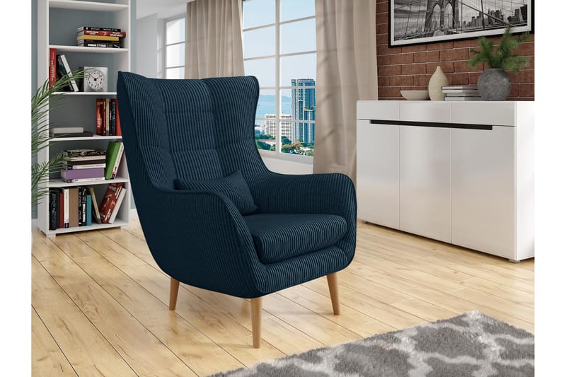 Gabi Fåtölj - Blå - Möbler - Stolar & fåtöljer - Fåtölj - Öronlappsfåtölj