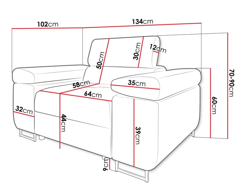 Gabina Fåtölj - brun - Möbler - Stolar & fåtöljer - Fåtölj