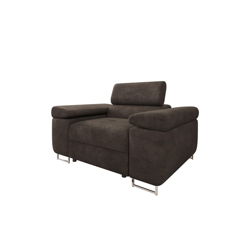 Gabina Modern Fåtölj i Chenille, Brun