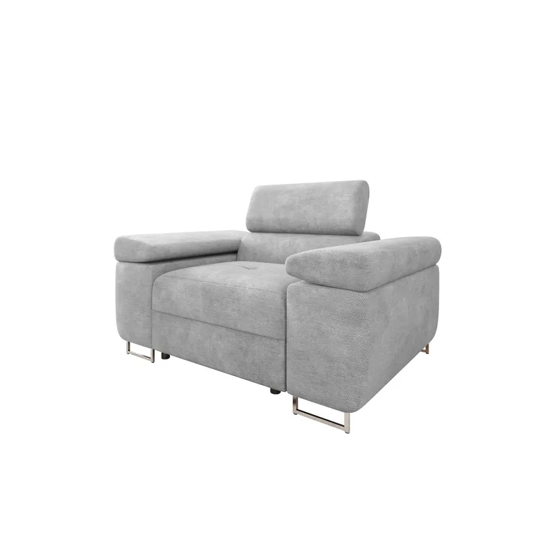 Gabina Modern Fåtölj i Tyg, Grå
