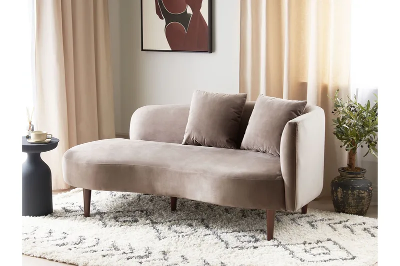 Gabriell Schäslong 168 cm Höger - Beige - Möbler - Stolar & fåtöljer - Fåtölj - Schäslongfåtölj & divanfåtölj