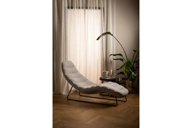 Greenmont Schäslong 63 cm - Beige - Möbler - Stolar & fåtöljer - Fåtölj - Schäslongfåtölj & divanfåtölj