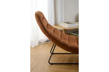 Greenmont Schäslong 63 cm - Brun - Möbler - Stolar & fåtöljer - Fåtölj - Skinnfåtölj & läderfåtölj