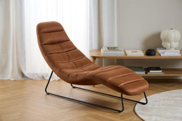 Greenmont Schäslong 63 cm - Brun - Möbler - Stolar & fåtöljer - Fåtölj - Skinnfåtölj & läderfåtölj