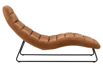 Greenmont Schäslong 63 cm - Brun - Möbler - Stolar & fåtöljer - Fåtölj - Skinnfåtölj & läderfåtölj
