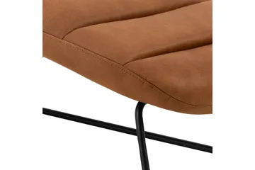 Greenmont Schäslong 63 cm - Brun - Möbler - Stolar & fåtöljer - Fåtölj - Skinnfåtölj & läderfåtölj