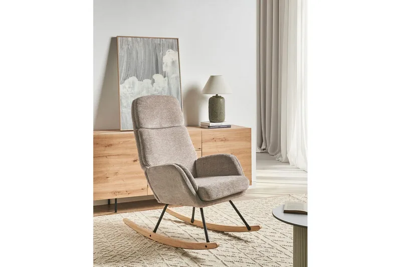 Gungstol Kvelia - Beige, brun, svart - Möbler - Stolar & fåtöljer - Fåtölj