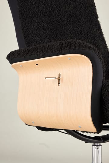 Hagön reclinerfåtölj med fotpall - Svart/oljad ek - Antracit teddy - Möbler - Stolar & fåtöljer - Fåtölj - Fåtölj med fotpall