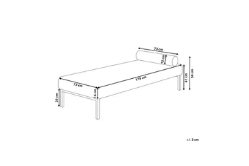 Hagerso Schäslong 178 cm - Svart/Vit - Möbler - Soffa - Dagbäddar