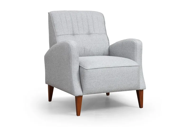 Heiss Fåtölj med Armstöd, Grå