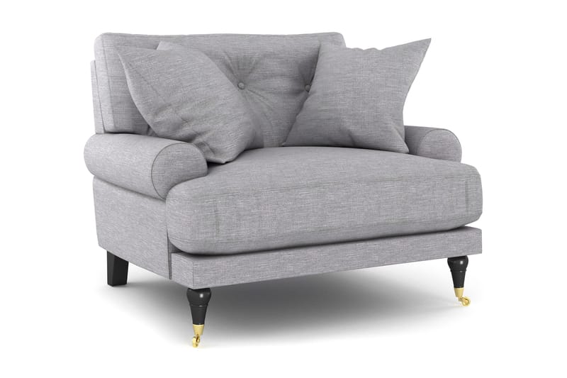 Andrew Fåtölj - Ljusgrå/Mässing - Möbler - Stolar & fåtöljer - Fåtölj - Howard fåtölj