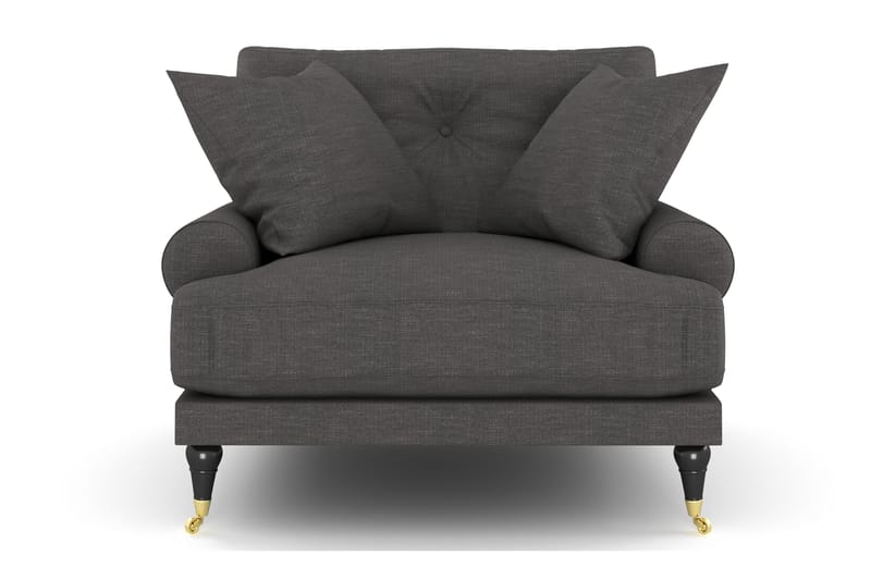 Andrew Fåtölj - Mörkgrå/Mässing - Möbler - Stolar & fåtöljer - Fåtölj - Howard fåtölj