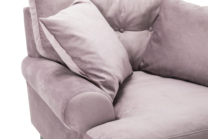 Andrew Fåtölj med Fotpall Sammet - Lila/Krom - Möbler - Stolar & fåtöljer - Fåtölj - Howard fåtölj