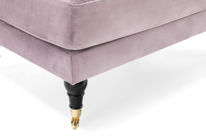 Andrew Fåtölj med Fotpall Sammet - Lila/Mässing - Möbler - Stolar & fåtöljer - Fåtölj - Howard fåtölj