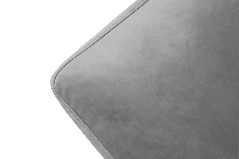 Andrew Fåtölj med Fotpall Sammet - Silvergrå/Mässing - Möbler - Stolar & fåtöljer - Fåtölj - Howard fåtölj