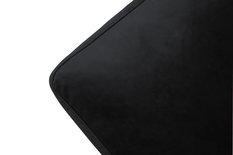 Andrew Fåtölj med Fotpall Sammet - Svart/Krom - Möbler - Stolar & fåtöljer - Fåtölj - Howard fåtölj