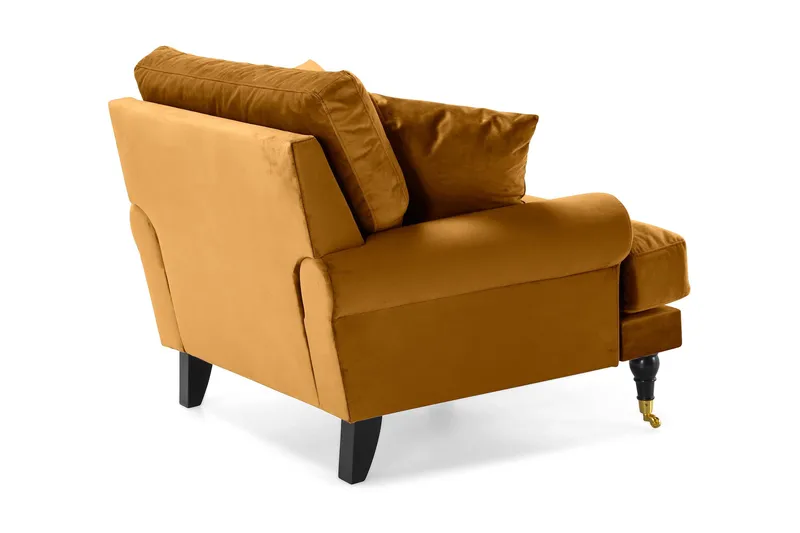 Andrew Sammetsfåtölj - Amber/Mässing - Möbler - Stolar & fåtöljer - Fåtölj - Howard fåtölj