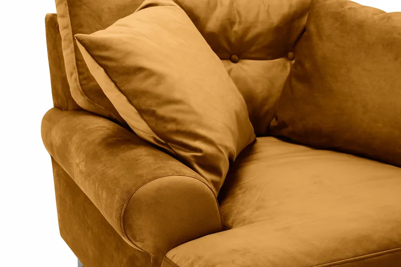 Andrew Sammetsfåtölj - Amber/Mässing - Möbler - Stolar & fåtöljer - Fåtölj - Howard fåtölj