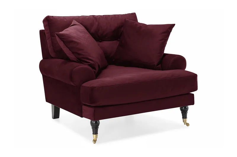 Andrew Sammetsfåtölj - Lila/Mässing - Möbler - Stolar & fåtöljer - Fåtölj - Howard fåtölj
