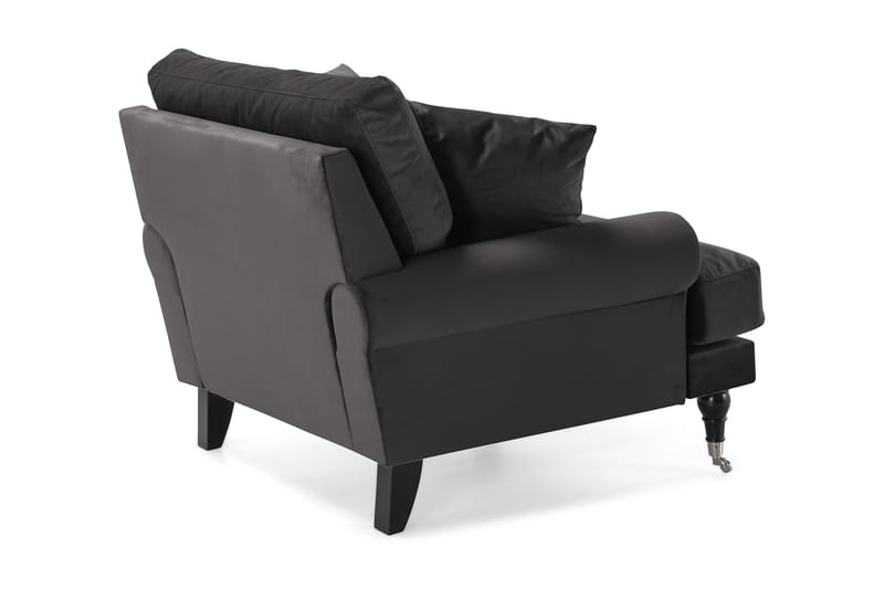 Andrew Sammetsfåtölj - Mörkgrå/Krom - Möbler - Stolar & fåtöljer - Fåtölj - Howard fåtölj