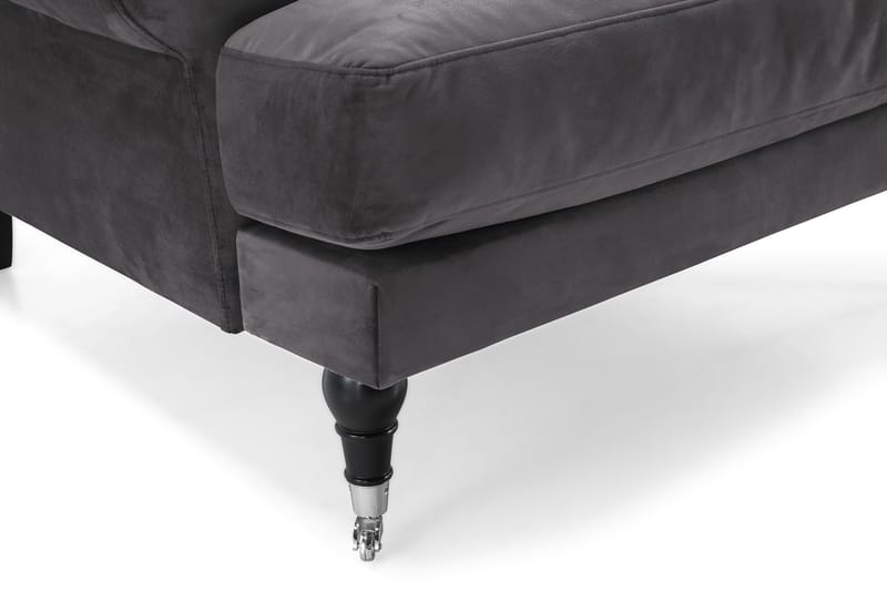 Andrew Sammetsfåtölj - Mörkgrå/Krom - Möbler - Stolar & fåtöljer - Fåtölj - Howard fåtölj