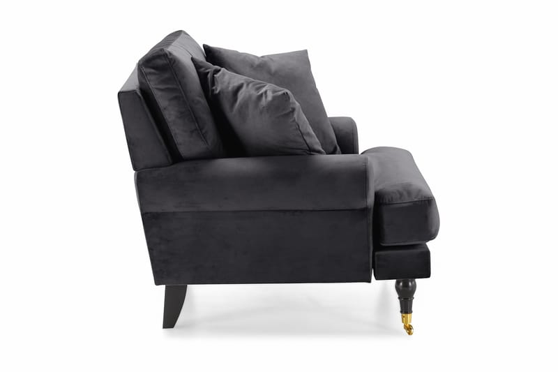 Andrew Sammetsfåtölj - Mörkgrå/Mässing - Möbler - Stolar & fåtöljer - Fåtölj - Howard fåtölj