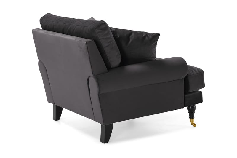 Andrew Sammetsfåtölj - Mörkgrå/Mässing - Möbler - Stolar & fåtöljer - Fåtölj - Howard fåtölj