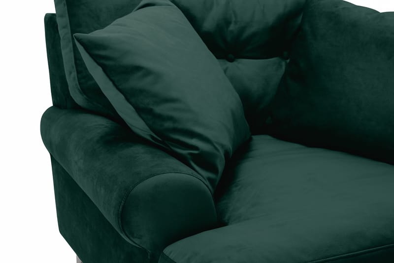 Andrew Sammetsfåtölj - Mörkgrön/Krom - Möbler - Stolar & fåtöljer - Fåtölj - Howard fåtölj