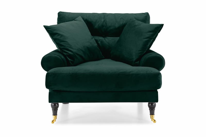 Andrew Sammetsfåtölj - Mörkgrön/Mässing - Möbler - Stolar & fåtöljer - Fåtölj - Howard fåtölj