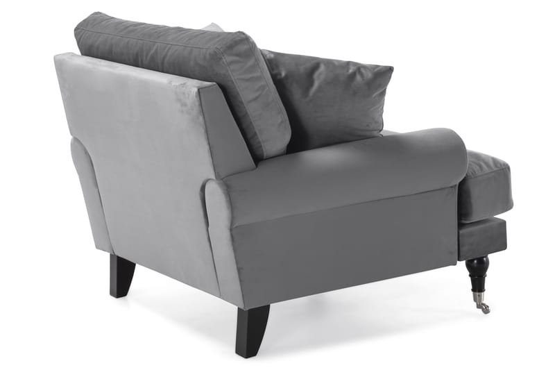 Andrew Sammetsfåtölj - Silvergrå/Krom - Möbler - Stolar & fåtöljer - Fåtölj - Howard fåtölj