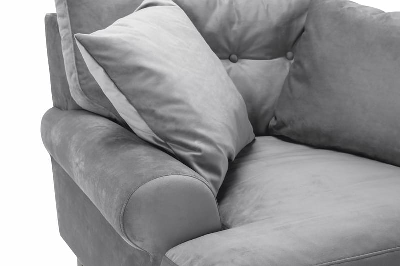 Andrew Sammetsfåtölj - Silvergrå/Mässing - Möbler - Stolar & fåtöljer - Fåtölj - Howard fåtölj