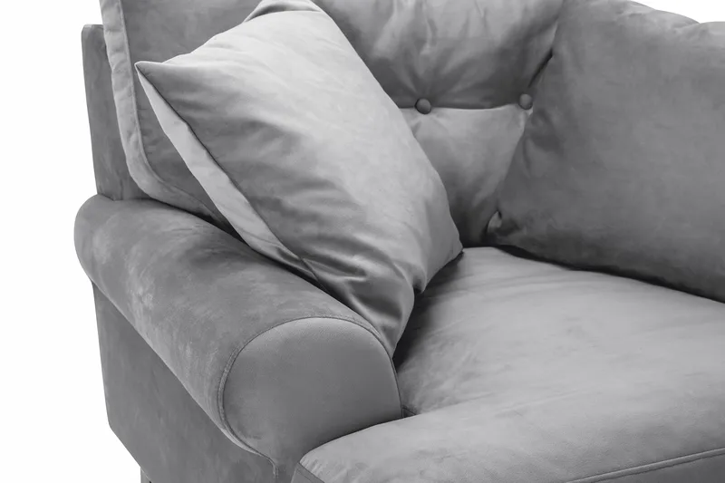 Andrew Sammetsfåtölj - Silvergrå/Mässing - Möbler - Stolar & fåtöljer - Fåtölj - Howard fåtölj