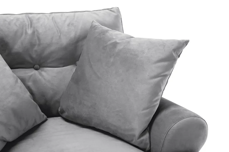 Andrew Sammetsfåtölj - Silvergrå/Mässing - Möbler - Stolar & fåtöljer - Fåtölj - Howard fåtölj