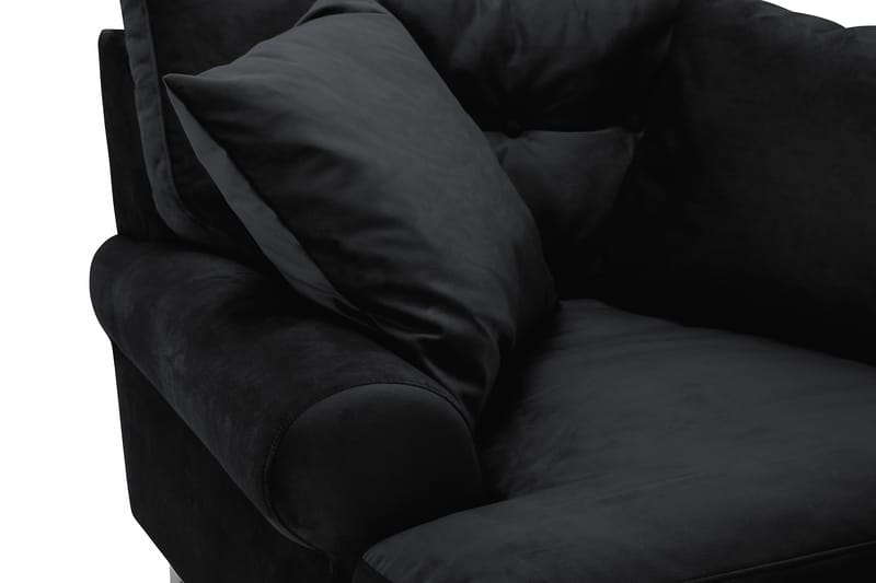 Andrew Sammetsfåtölj - Svart/Mässing - Möbler - Stolar & fåtöljer - Fåtölj - Howard fåtölj