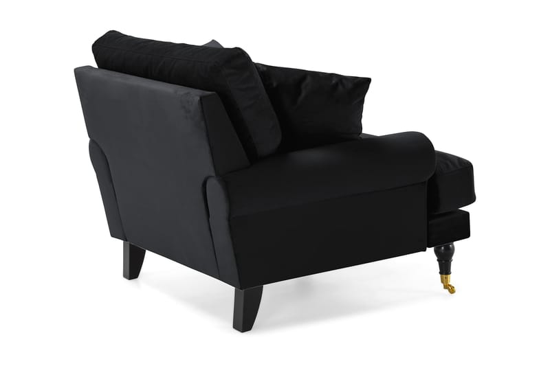 Andrew Sammetsfåtölj - Svart/Mässing - Möbler - Stolar & fåtöljer - Fåtölj - Howard fåtölj