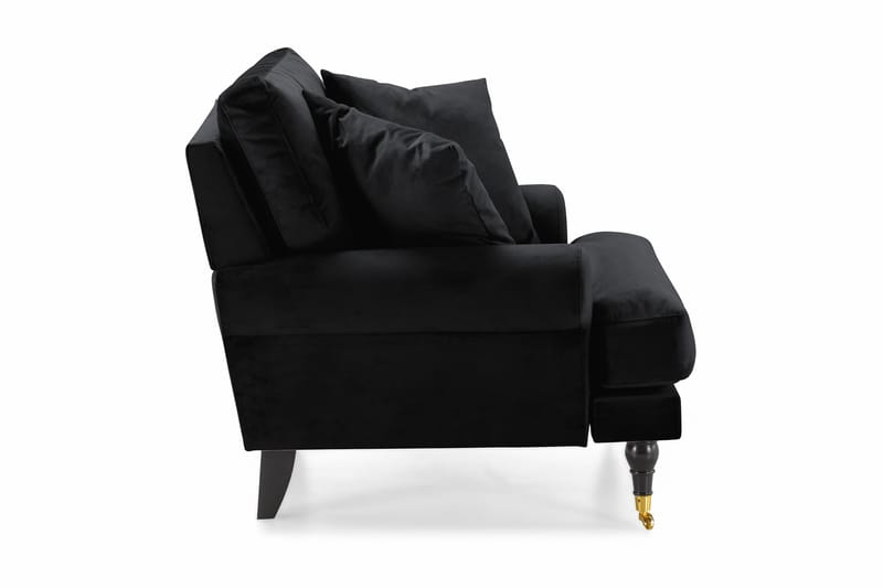 Andrew Sammetsfåtölj - Svart/Mässing - Möbler - Stolar & fåtöljer - Fåtölj - Howard fåtölj