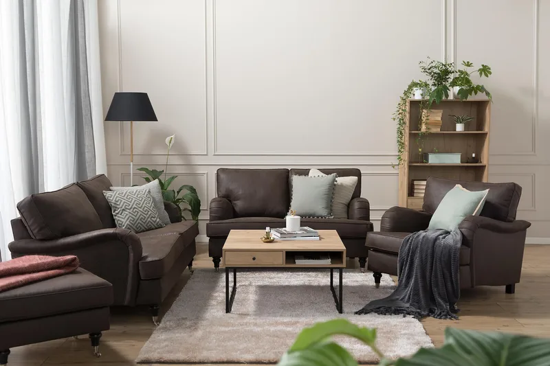 Howard Classic Fåtölj Konstläder - Vintage Brun - Möbler - Stolar & fåtöljer - Fåtölj - Howard fåtölj