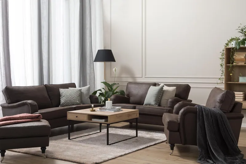 Howard Classic Fåtölj Konstläder - Vintage Brun - Möbler - Stolar & fåtöljer - Fåtölj - Howard fåtölj