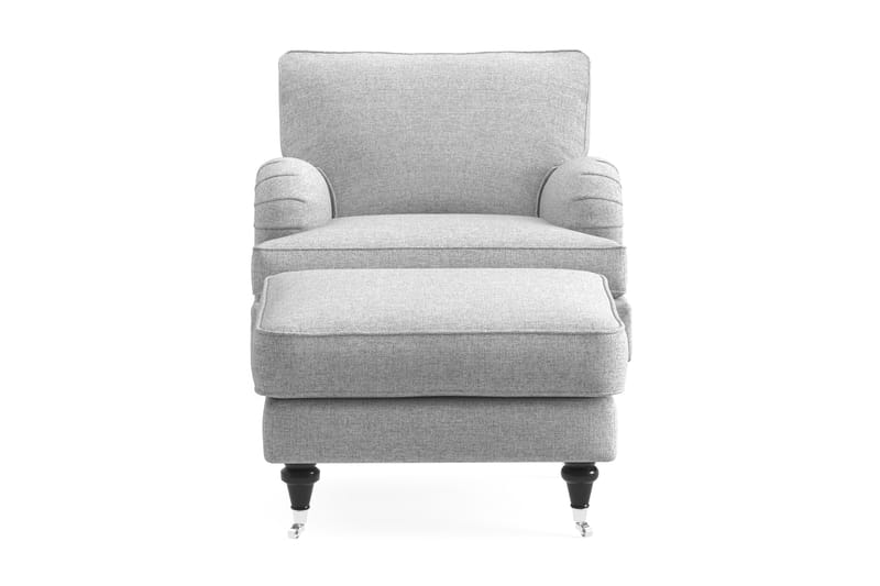Howard Classic Fåtölj med Fotpall - Grå - Möbler - Stolar & fåtöljer - Fåtölj - Howard fåtölj