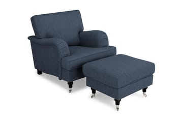 Howard Classic Fåtölj med Fotpall