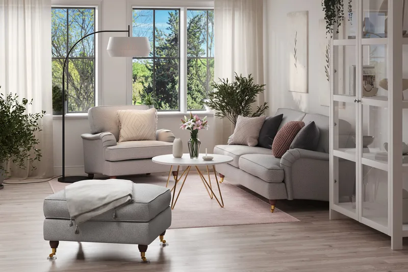 Howard Lyx Fåtölj - Grå - Möbler - Stolar & fåtöljer - Fåtölj - Howard fåtölj