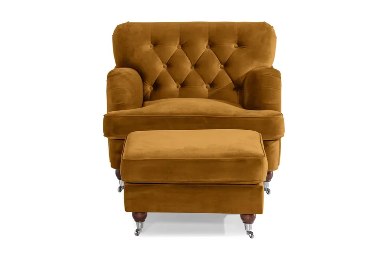 Howard Riviera Fåtölj med Fotpall - Amber - Möbler - Stolar & fåtöljer - Fåtölj - Howard fåtölj