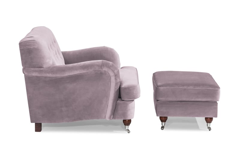 Howard Riviera Fåtölj med Fotpall - Lila - Möbler - Stolar & fåtöljer - Fåtölj - Howard fåtölj