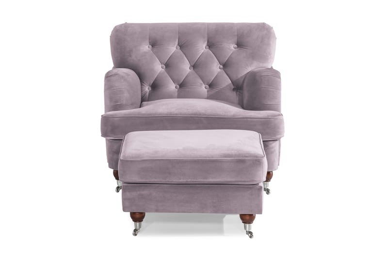 Howard Riviera Fåtölj med Fotpall - Lila - Möbler - Stolar & fåtöljer - Fåtölj - Howard fåtölj