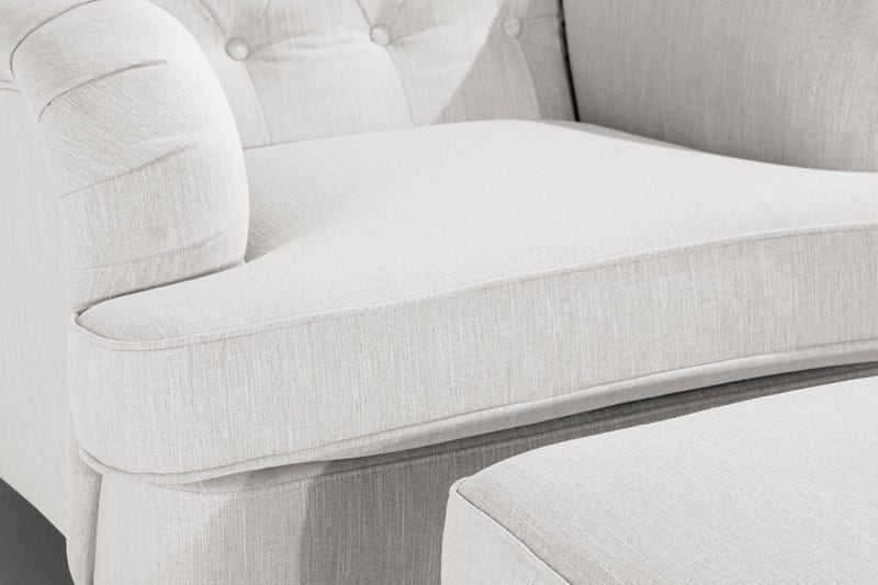 Howard Riviera Fåtölj med Fotpall - Linnebeige - Möbler - Stolar & fåtöljer - Fåtölj - Howard fåtölj